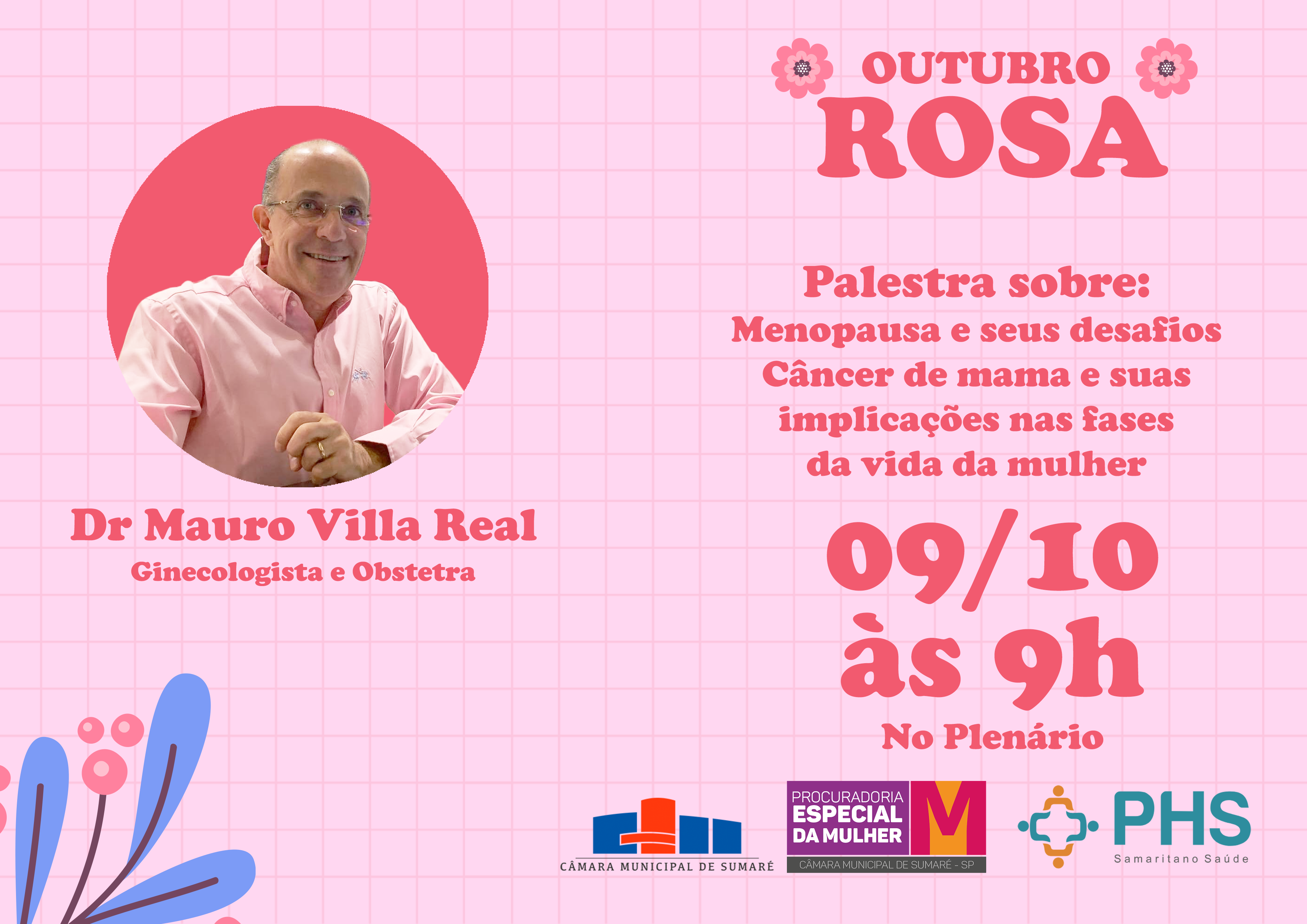 Procuradoria da Mulher promove palestra sobre Outubro Rosa na Câmara de Sumaré