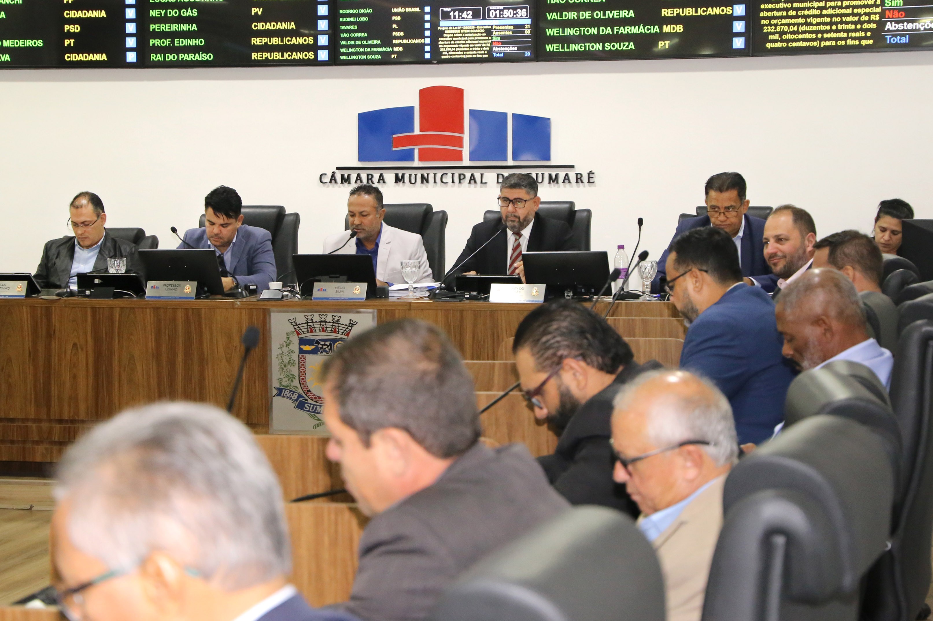 Vereadores de Sumaré aprovam cinco projetos em sessão ordinária