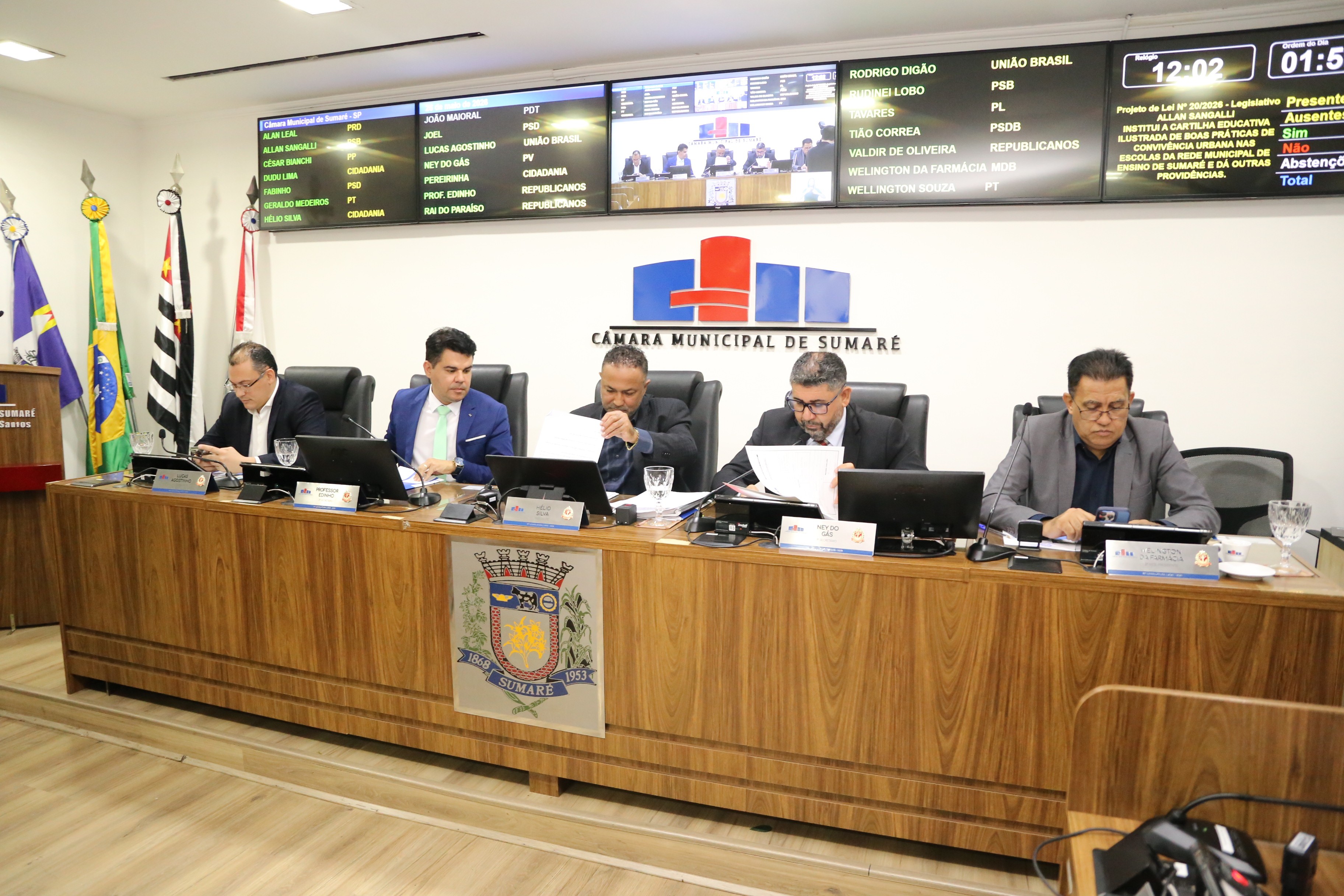 Vereadores de Sumaré aprovam dois projetos em sessão ordinária