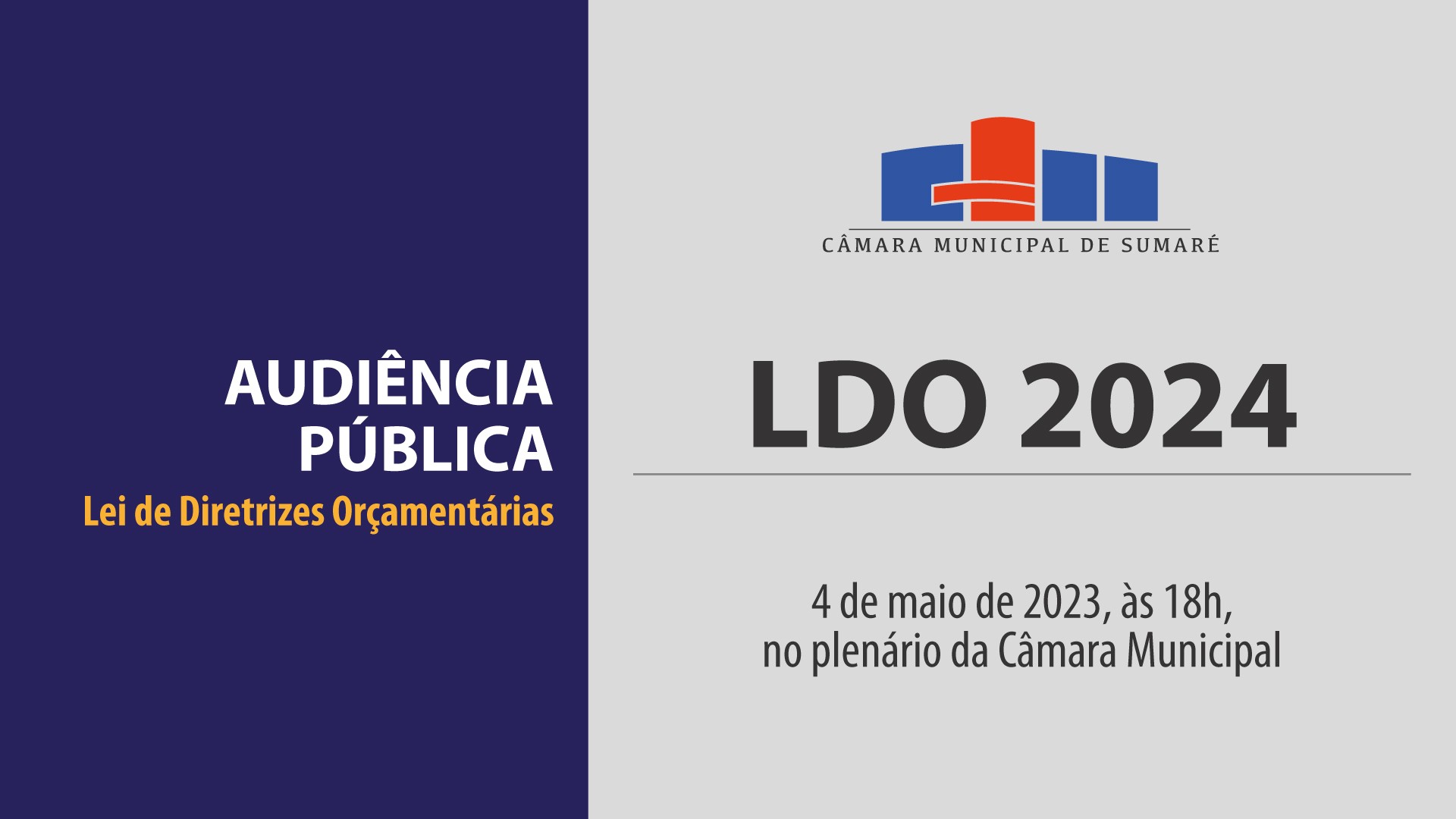 Convite Audiência Pública - LDO 2024