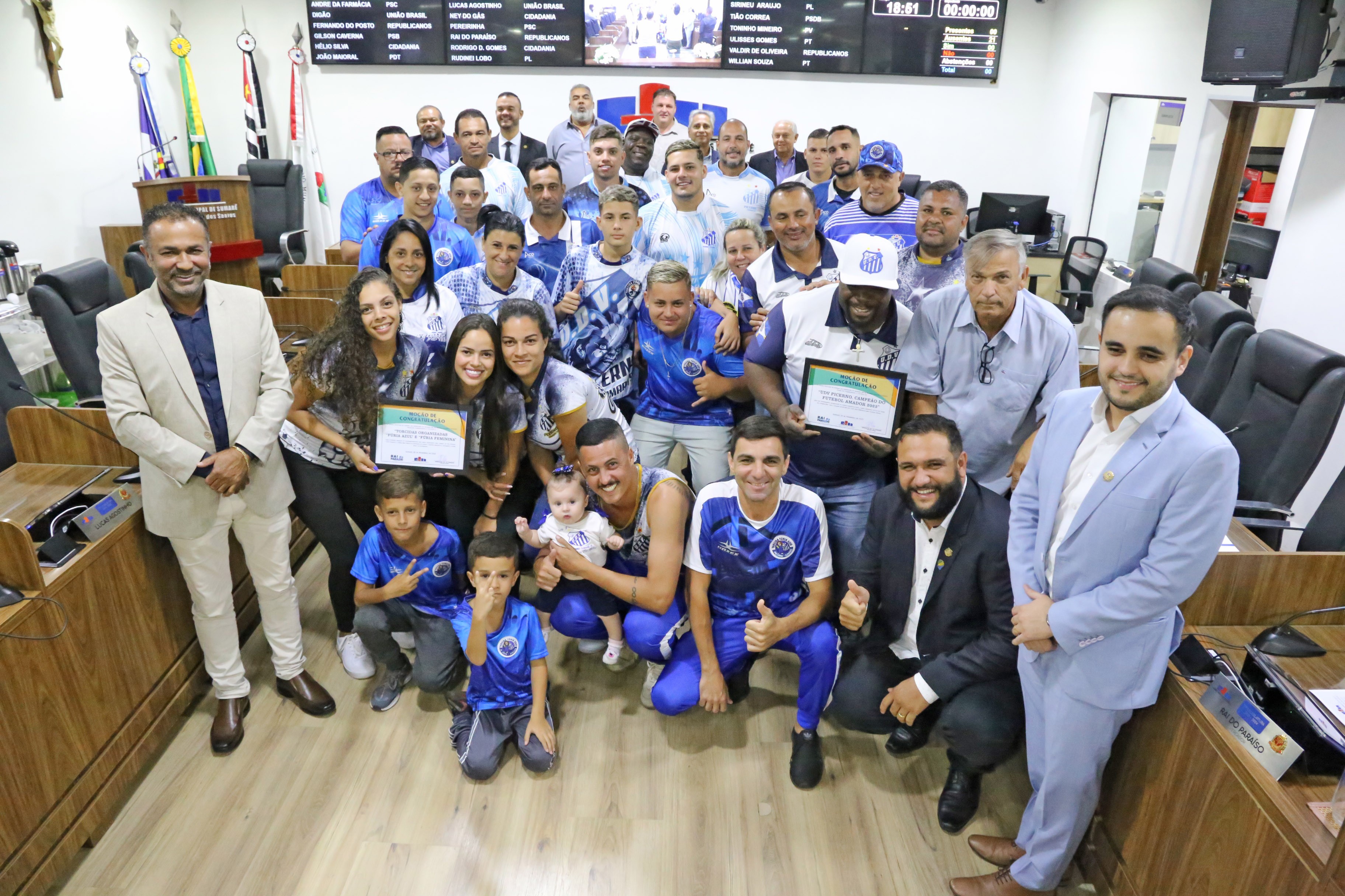 Rai do Paraíso faz homenagem ao Unidos da Vila Picerno, campeão do Futebol Amador 2023