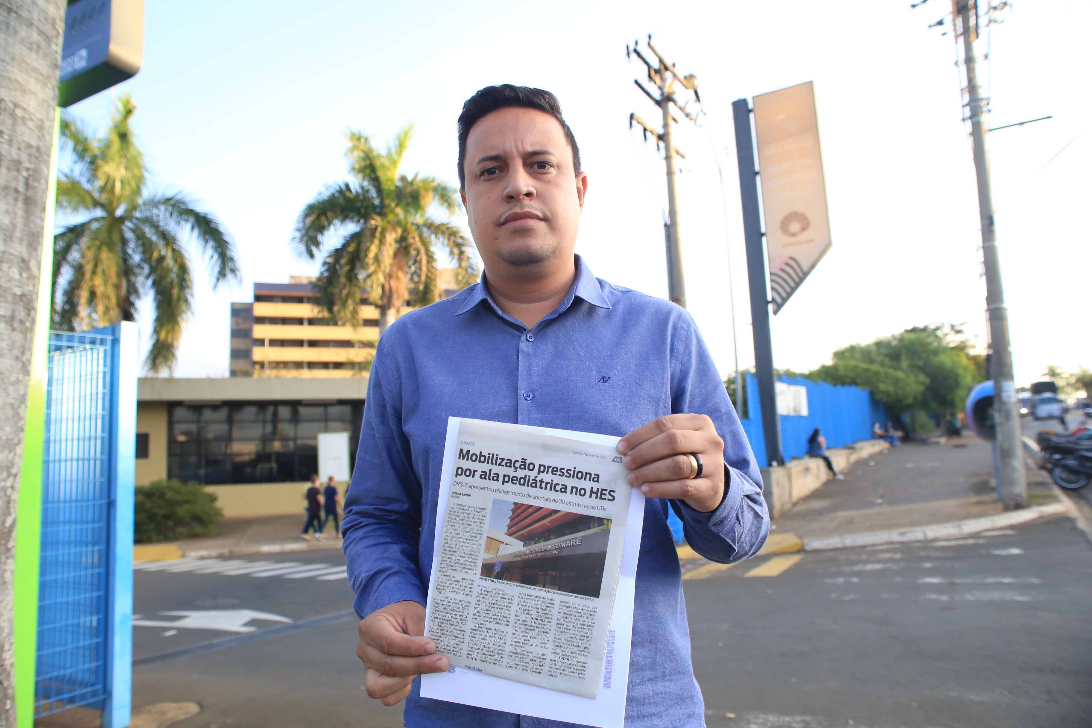 Willian Souza pede ao MP a reabertura de leitos pediátricos no Hospital Estadual de Sumaré