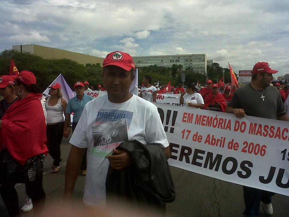 Profº Marquinho participa de manifestação em Brasília