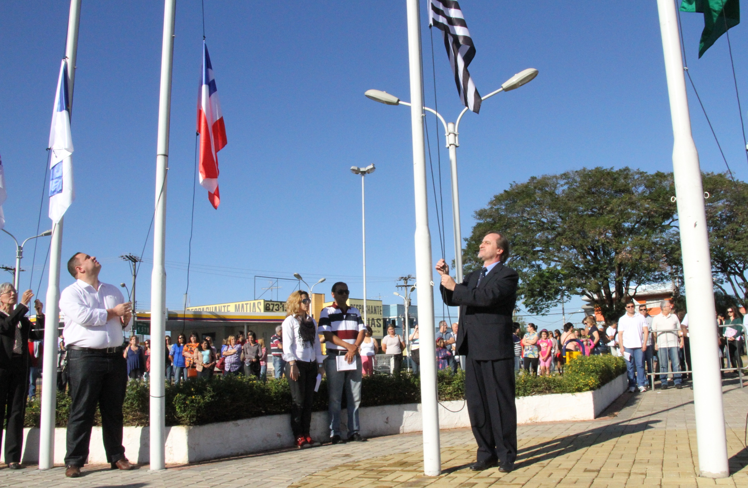 Dalben e outros nove vereadores participam de Ato Cívico de Sete de Setembro