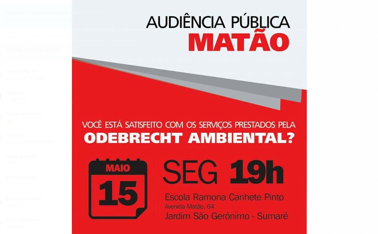 CEI da Odebrecht realiza Audiência Pública no Matão